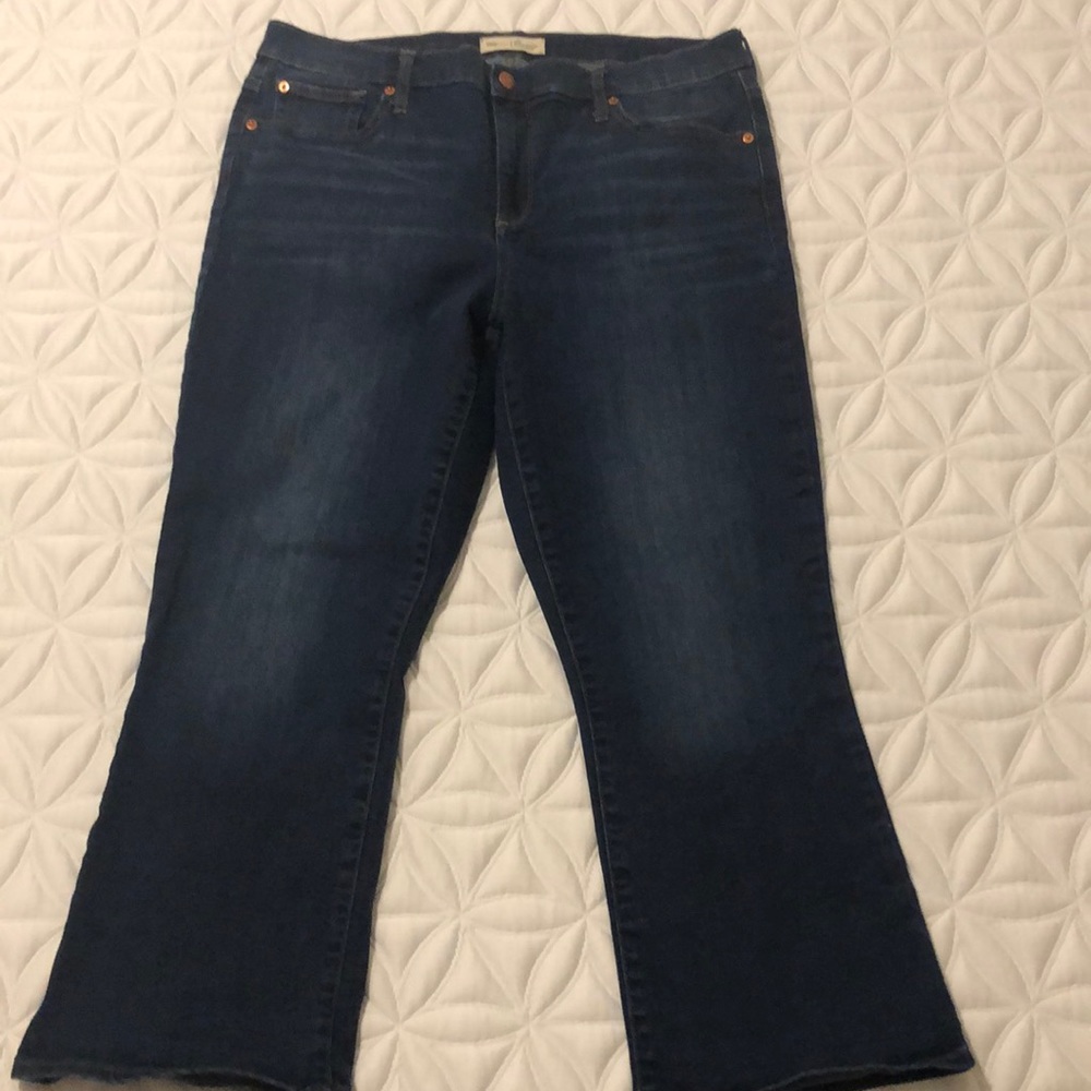 Gap crop flare high rise jeans